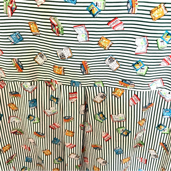 ZARA BOOK PRINT SHIRTDRESS TOP SHIRT NWOT XL📚❤️ - Picture 6 of 10